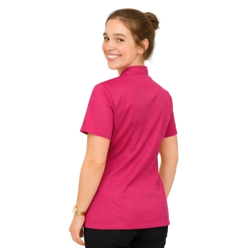 Żakiet damski kosmetyczny na suwak różowy roz. XS